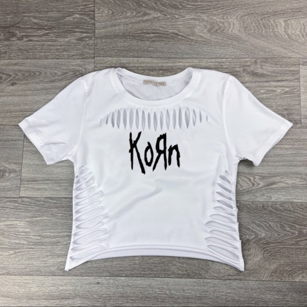 White Rock Music Bandshirt croptop
